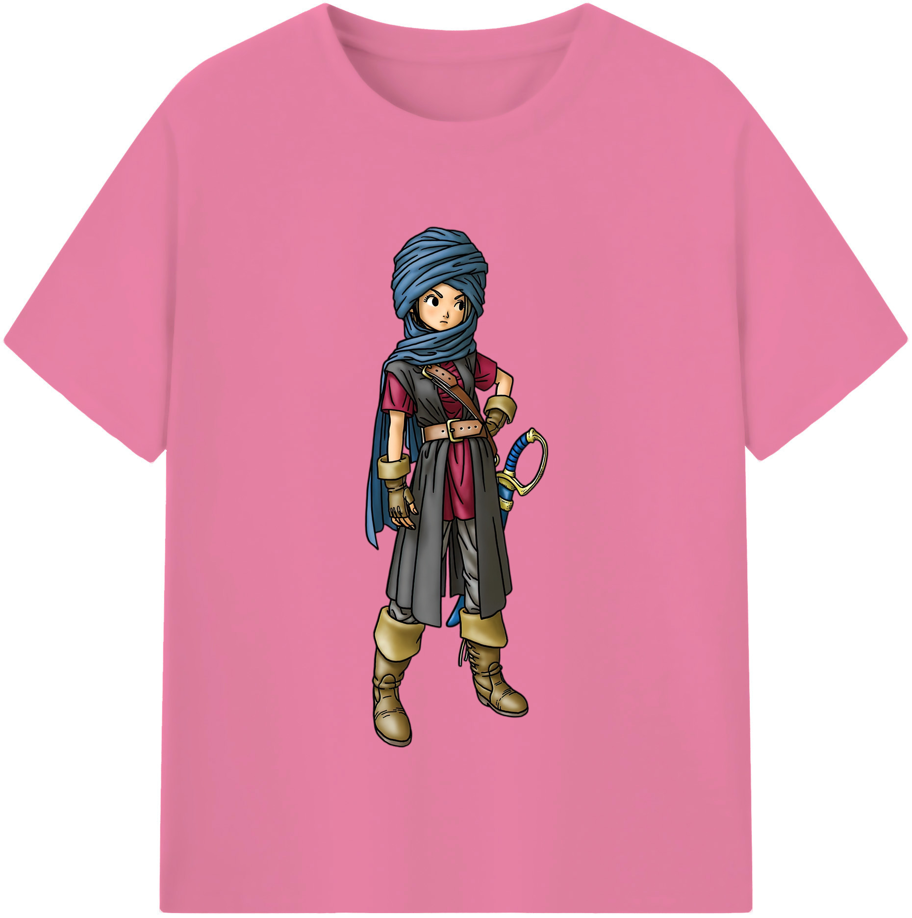 （画像用） ドラゴンクエスト Doragon Kuesuto Dragon Quest 綿100％半袖Tシャツ（フロントプリント）